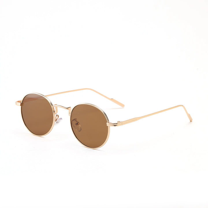 Dame rund modisk solbrille med elegant design Luvikno