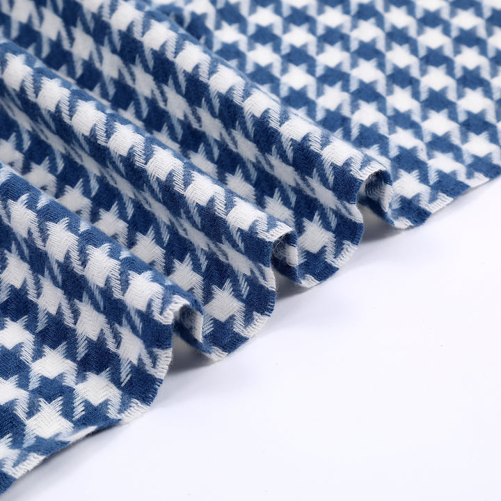 Dame elegant skjerf med houndstooth mønster Luvikno