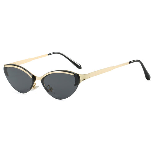 Dame Cat-Eye solbriller med elegant ramme og UV-beskyttelse Luvikno