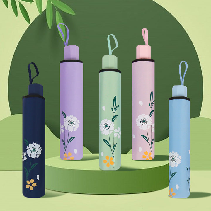 Dame blomsterdekorert paraply Luvikno