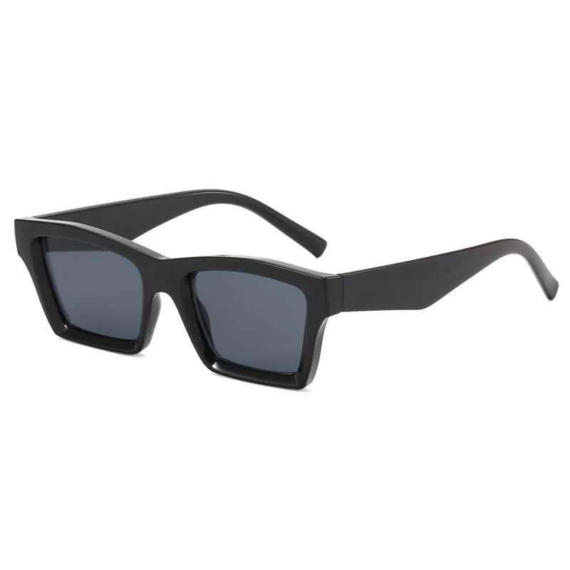 Dame trendy solbriller med bred ramme Luvikno