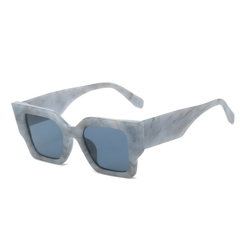 Dame Modisquadrat solbrille med bred ramme og UV-beskyttelse Luvikno