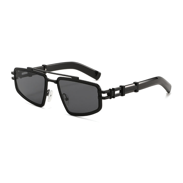 Dame Designer-solbrille med filigran metallramme og polariserte glass Luvikno
