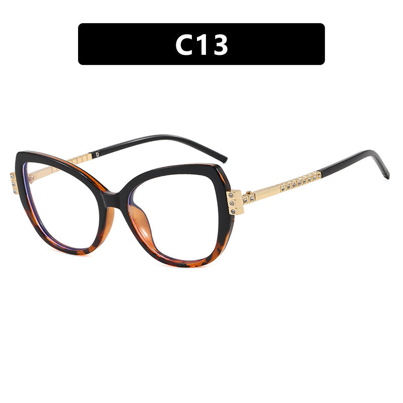 Dame oversized solbrille med beskyttende UV-filter og elegante aksenter Luvikno