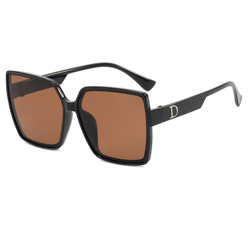 Dame Oversized-solbrille med stilig ramme Luvikno