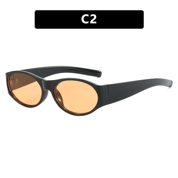 Dame motesolbrille med elegant, oval design og UV-beskyttelse Luvikno