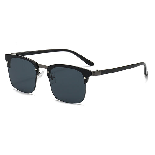 Dame moteriktig kvadratisk solbrille med robust ramme Luvikno