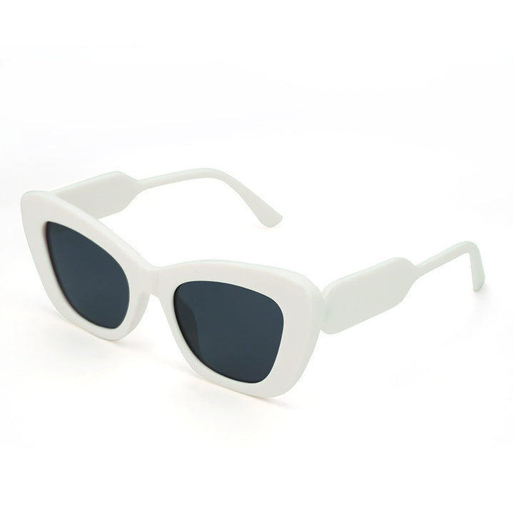 Dame Cat-Eye solbriller med stilige detaljer Luvikno