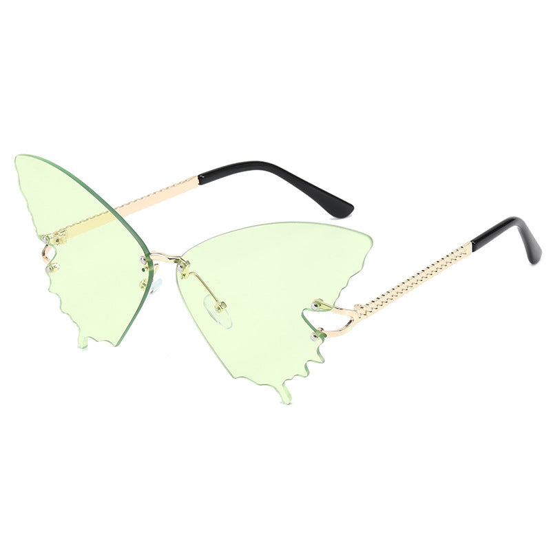 Damer ekstravagant sommerfugls-solbrille Luvikno