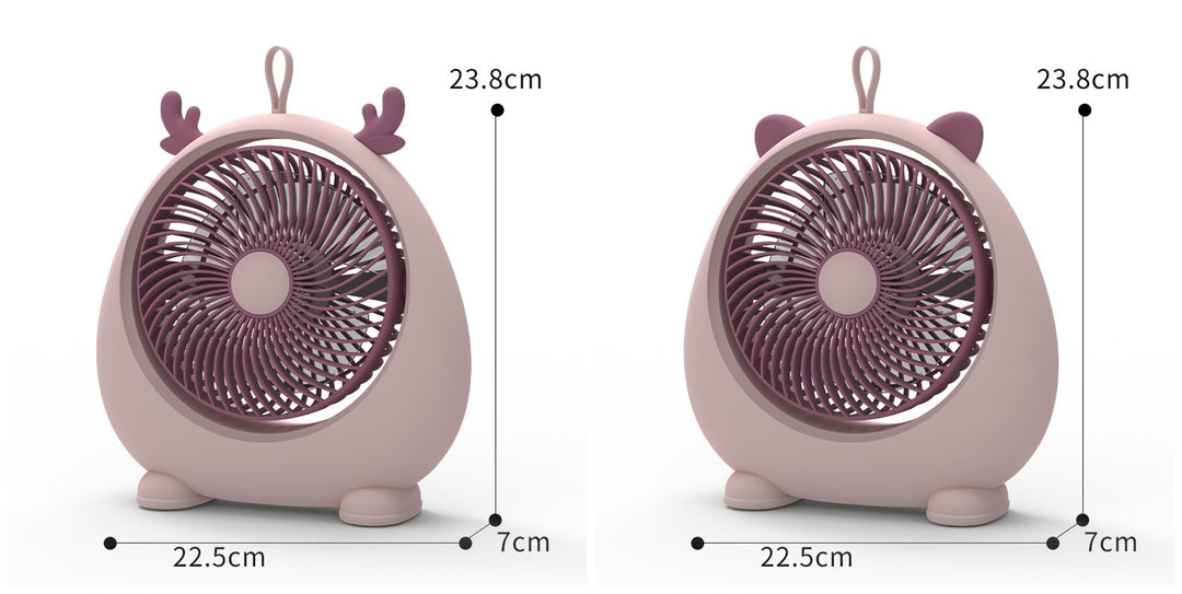 Damer Bærbar Mini-vifte i kawaii dyredesign Luvikno