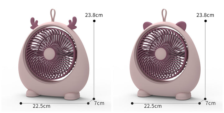 Damer Bærbar Mini-vifte i kawaii dyredesign Luvikno