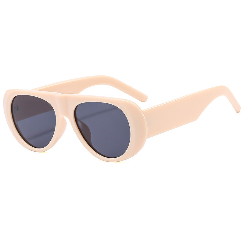 Dame eksepsjonell solbrille i trendy skilpaddesign Luvikno