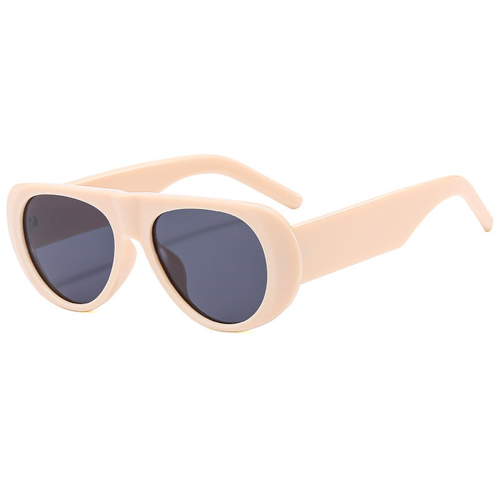 Dame eksepsjonell solbrille i trendy skilpaddesign Luvikno