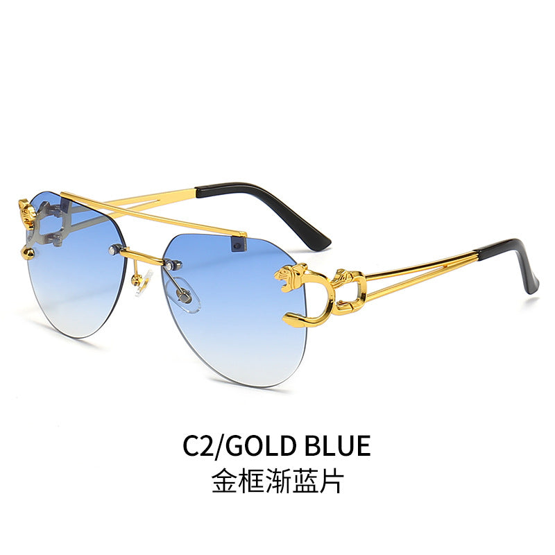 Dame Designer-solbrille med unikt dyreaksent Luvikno