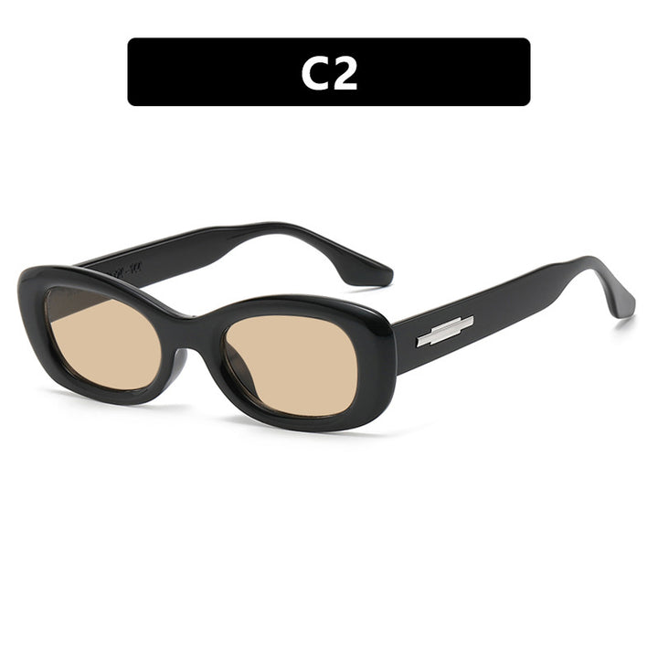 Dame moteriktig solbrille i trendy retro-stil med UV-beskyttelse Luvikno