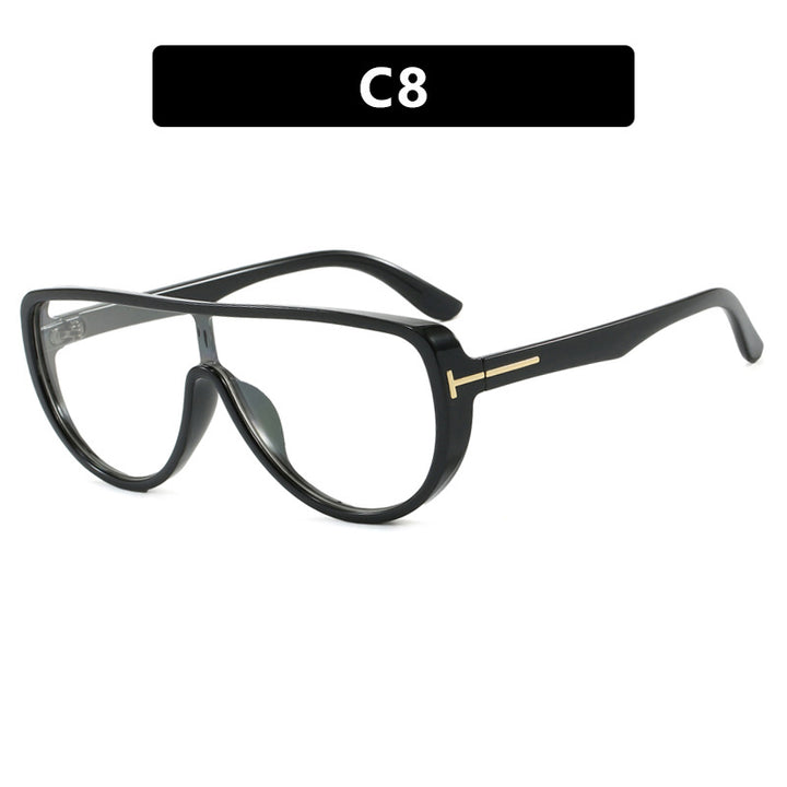 Dame elegant oversized solbrille med markant design og UV-beskyttelse Luvikno
