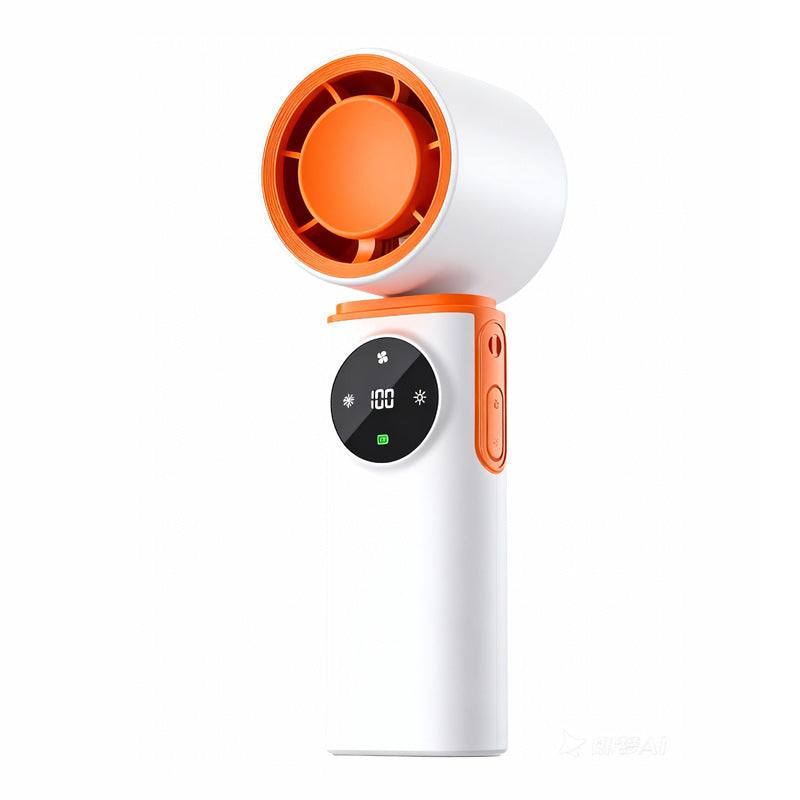 Dame bærbar USB-mini-viftemer med LED-skjerm Luvikno