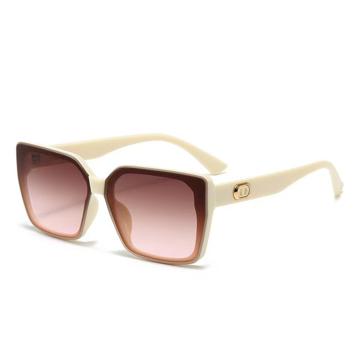 Damer oversized solbriller med robust ramme og diskrete glass Luvikno