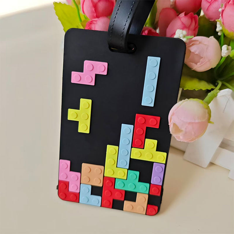 Unisex Bagasjetag i kreativt Tetris-design Luvikno