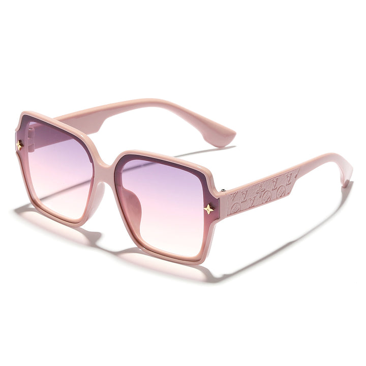 Dame stilige oversized solbriller med moderne ramme Luvikno