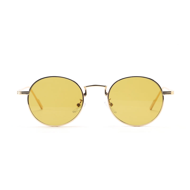 Dame rund modisk solbrille med elegant design Luvikno
