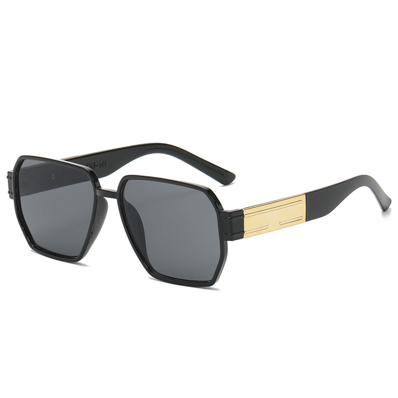 Dame moderne Oversized-solbriller med asymmetrisk ramme Luvikno