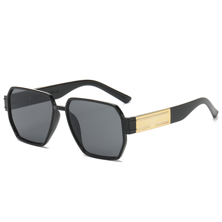 Dame moderne Oversized-solbriller med asymmetrisk ramme Luvikno