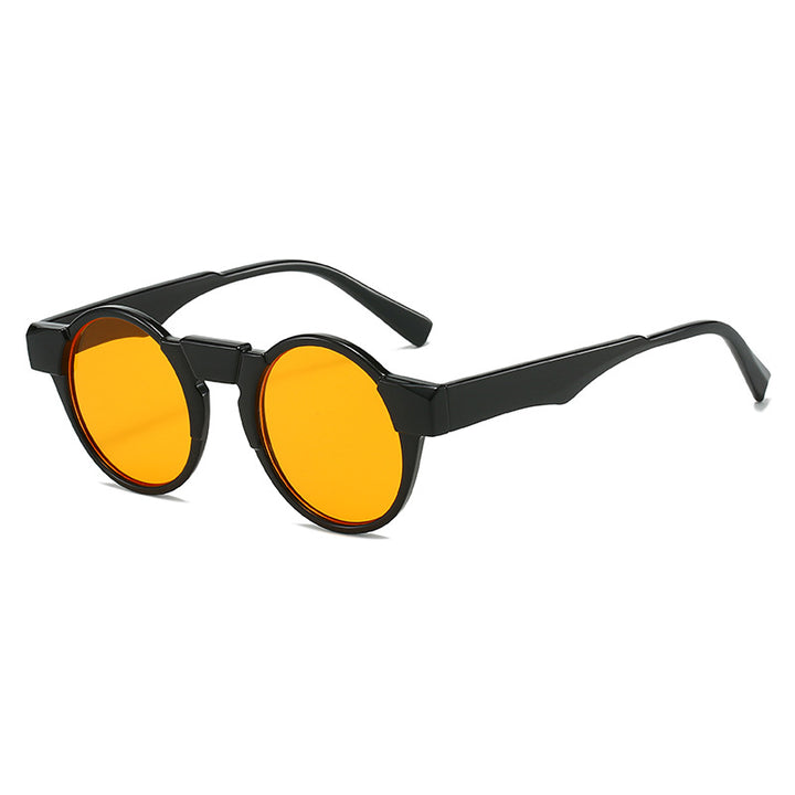 Dame moteriktig lesebrille med innovativt rundt rammedesign Luvikno