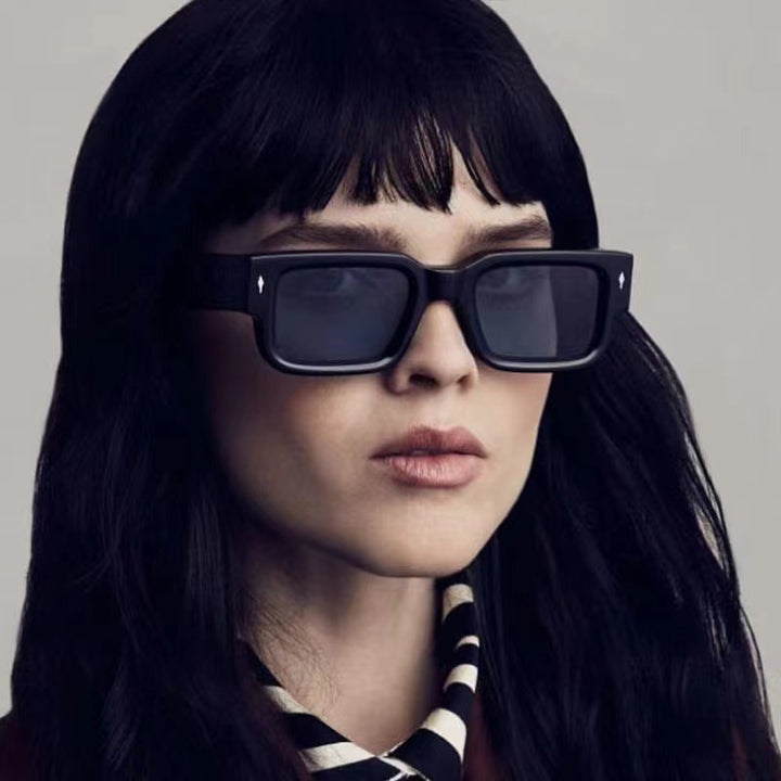 Dame kvadratisk solbrille med elegant design og UV-beskyttelse Luvikno