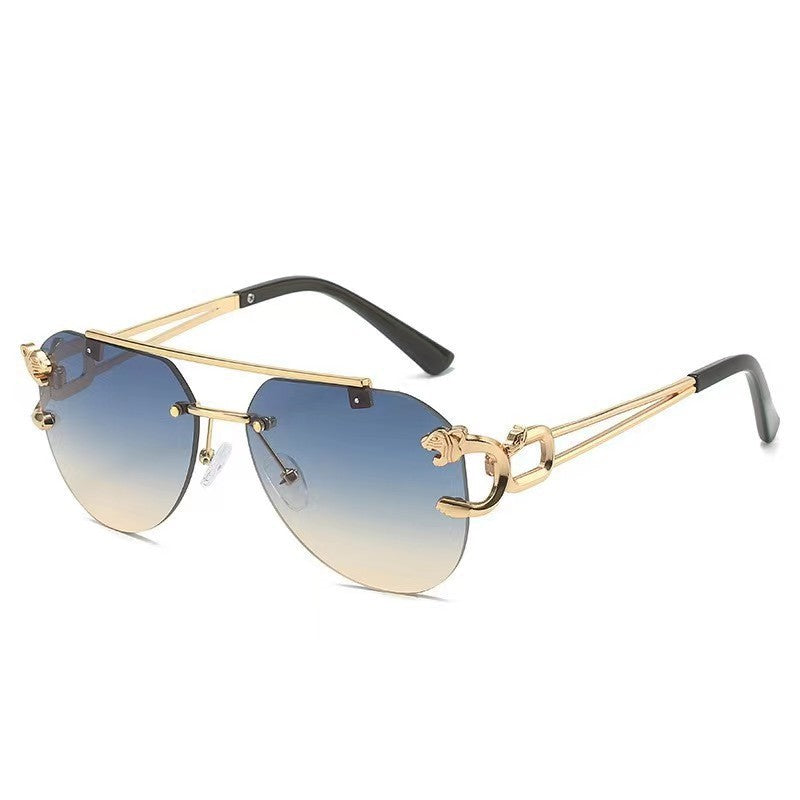 Dame Designer solbrille med unikt dyreakcent Luvikno
