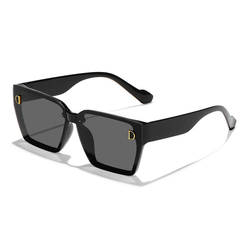 Dame moteriktig solbrille i unikt design med overdimensjonerte glass Luvikno