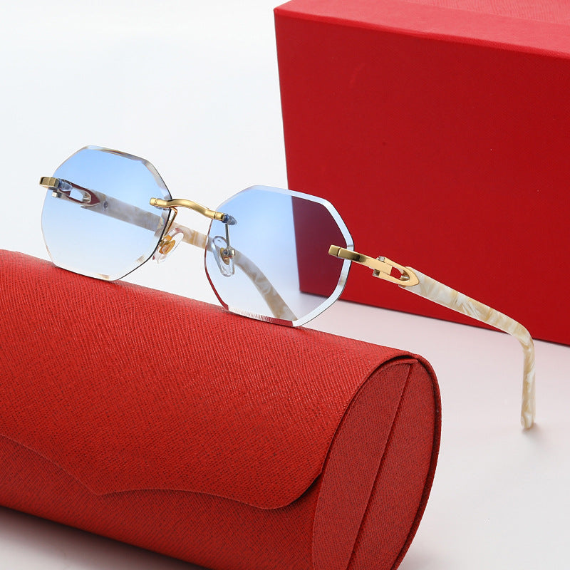 Damer elegant Korreksjonsbrille med moderne åttkantet ramme Luvikno