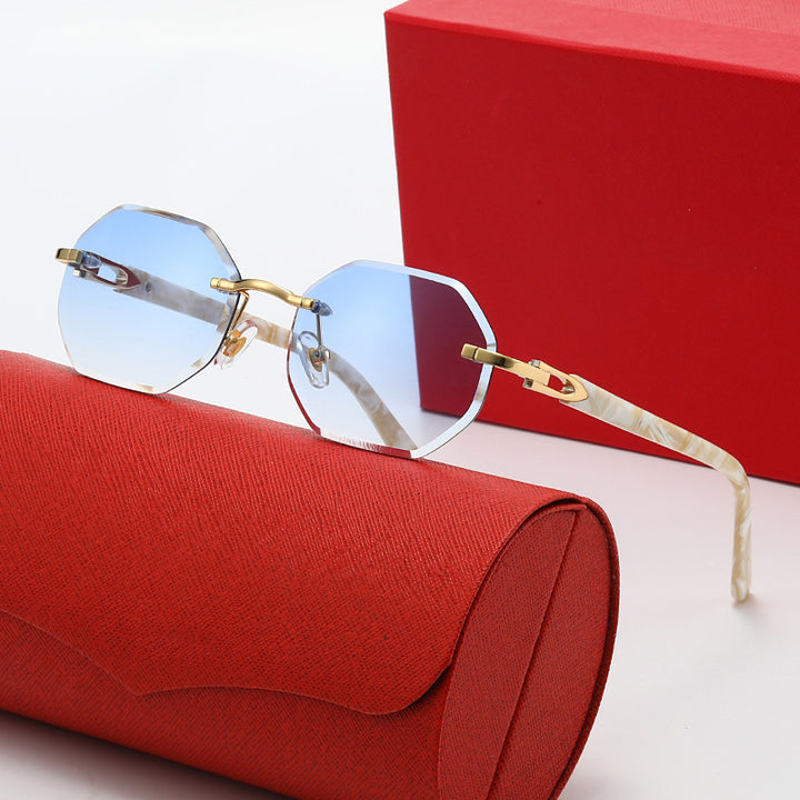 Damer elegant Korreksjonsbrille med moderne åttkantet ramme Luvikno