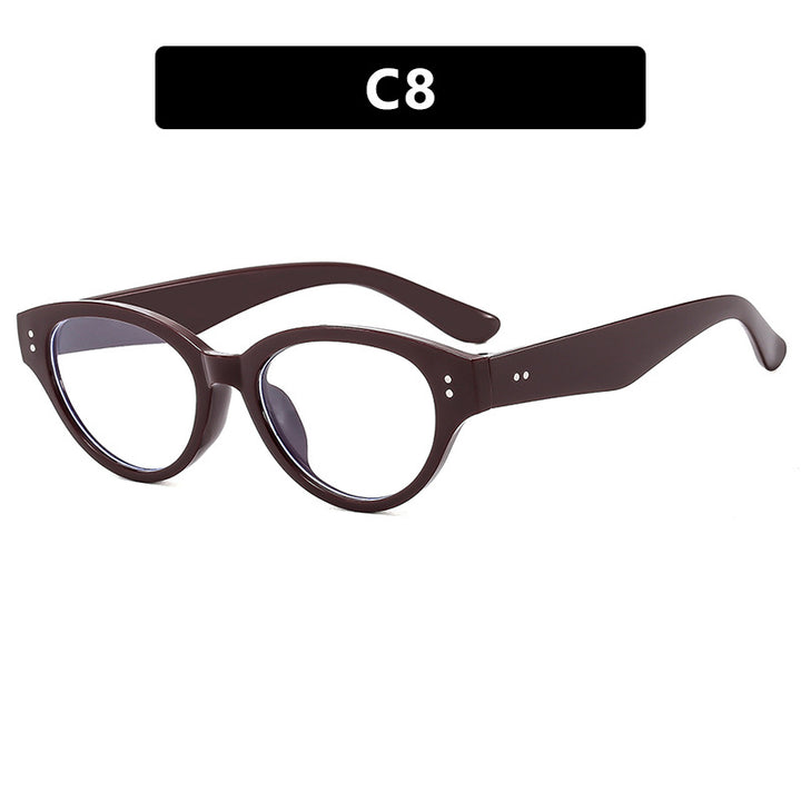 Dame Cat-Eye solbriller med robust ramme og polarisert glass Luvikno