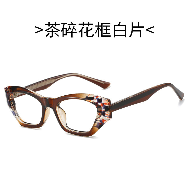 Damer Cat Eye solbriller med moderne transparente detaljer Luvikno