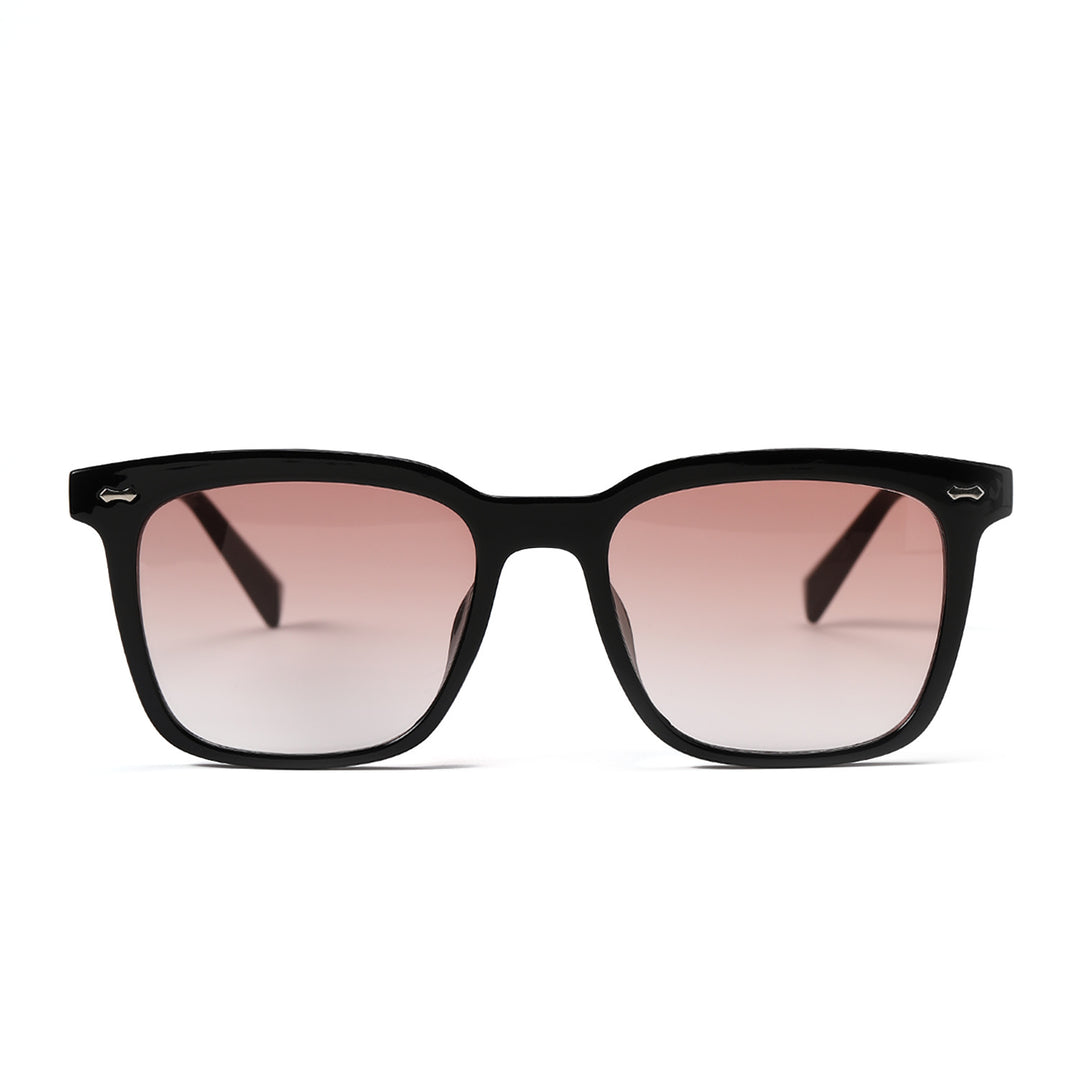Dame quadratisk solbrille med elegant skilpadde-ramme Luvikno