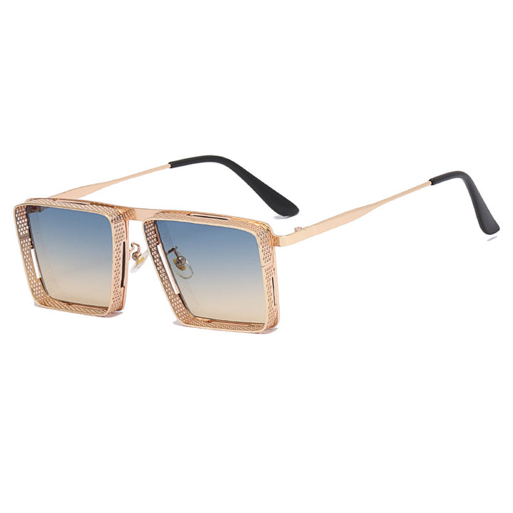 Dame Oversized Designer-solbriller med unikt rammedesign Luvikno