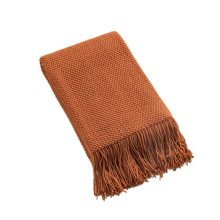 Damer Cozy Vaffel Tekstur Teppet Luvikno