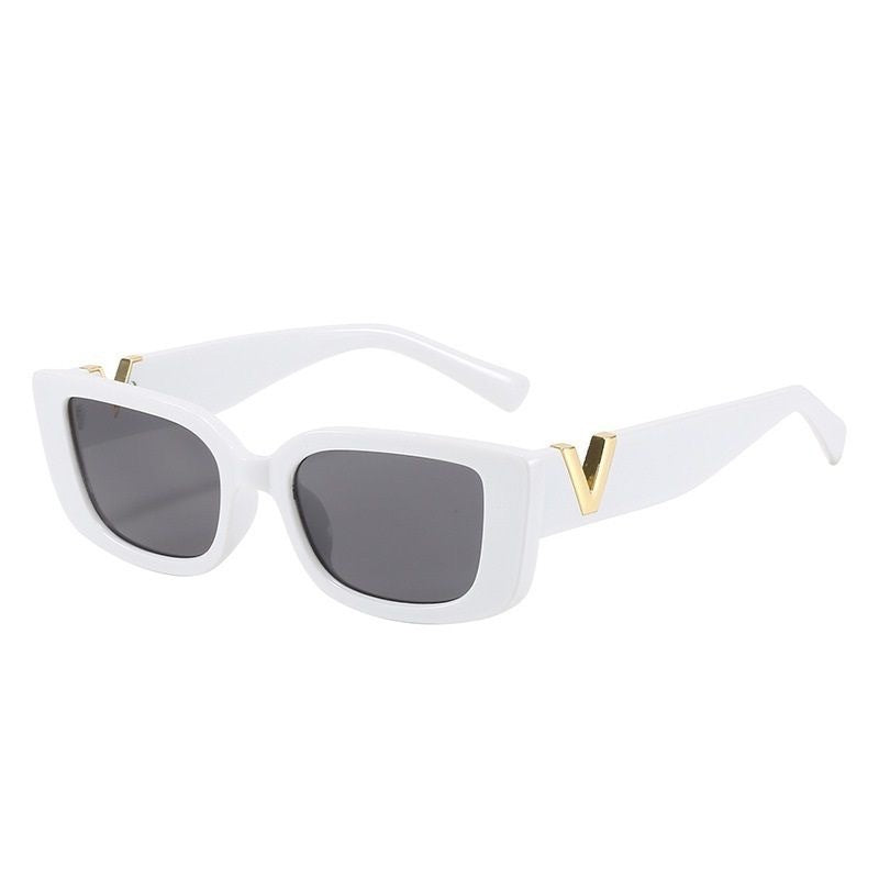 Dame moterik solbrille med markant trykk Luvikno