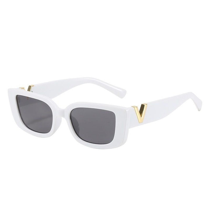 Dame moterik solbrille med markant trykk Luvikno
