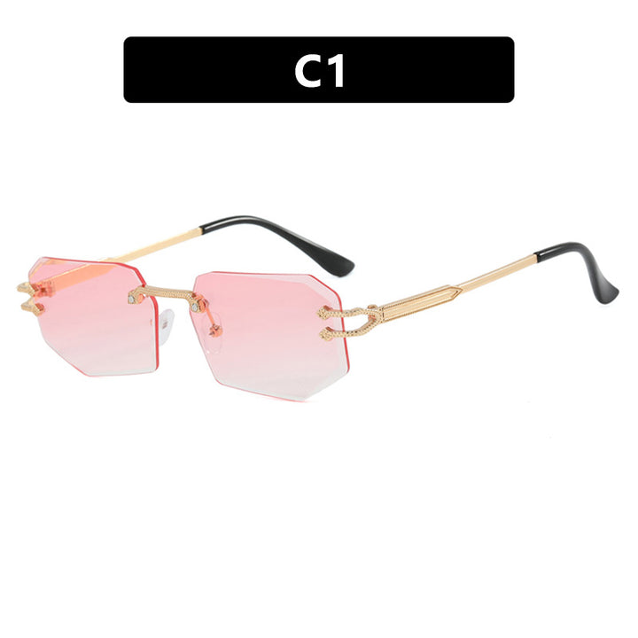 Damer geometrisk mote-solbrille Luvikno