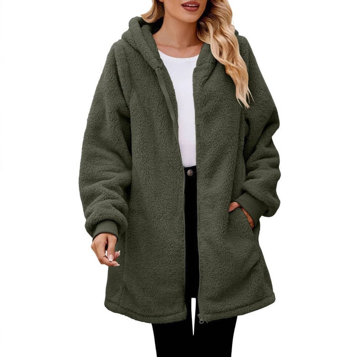 Luvik | Dame Komfortabel Fleece-Jakke med Lang Jakke