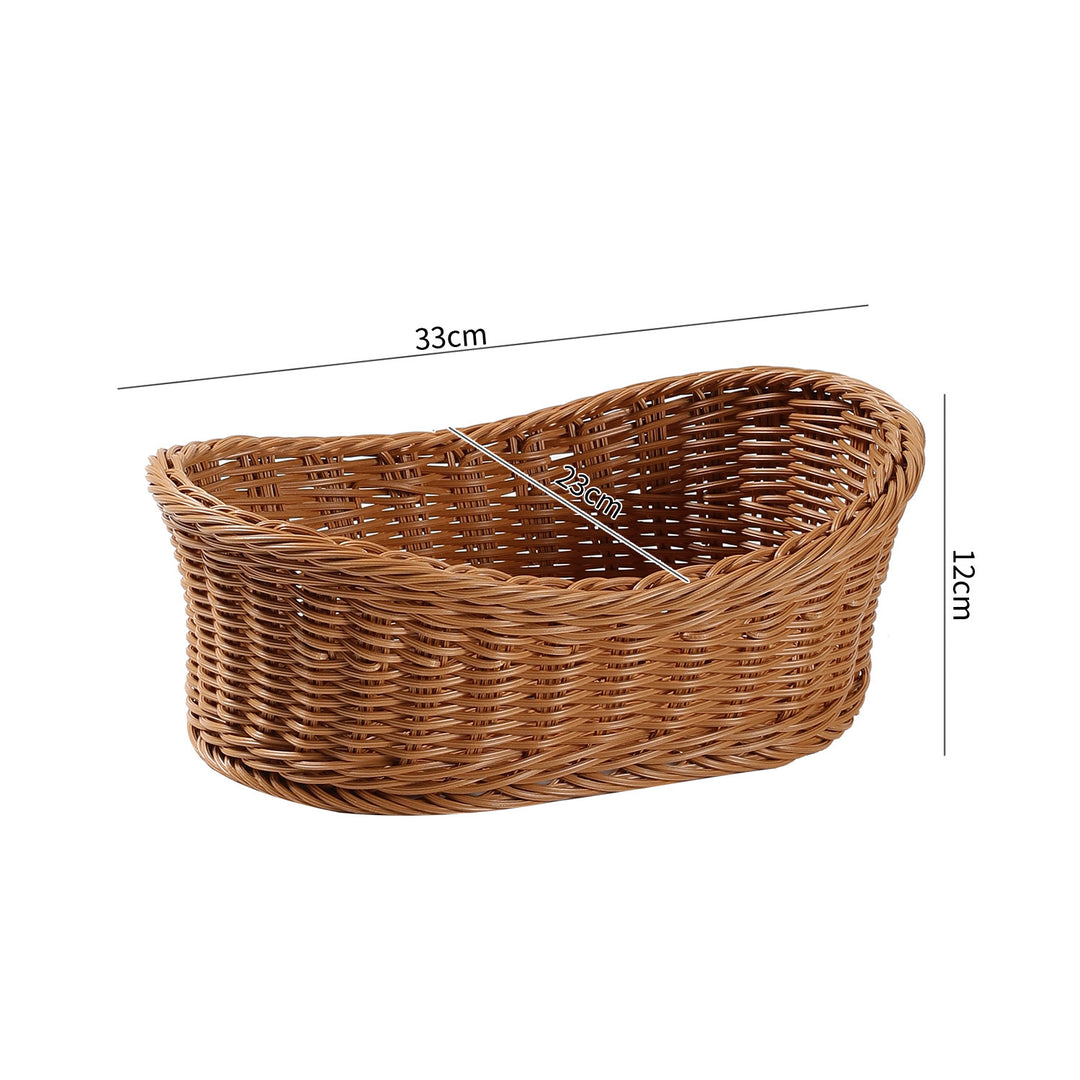 Unisex Elegant oval oppbevaringskurv laget av naturlige materialer Luvikno
