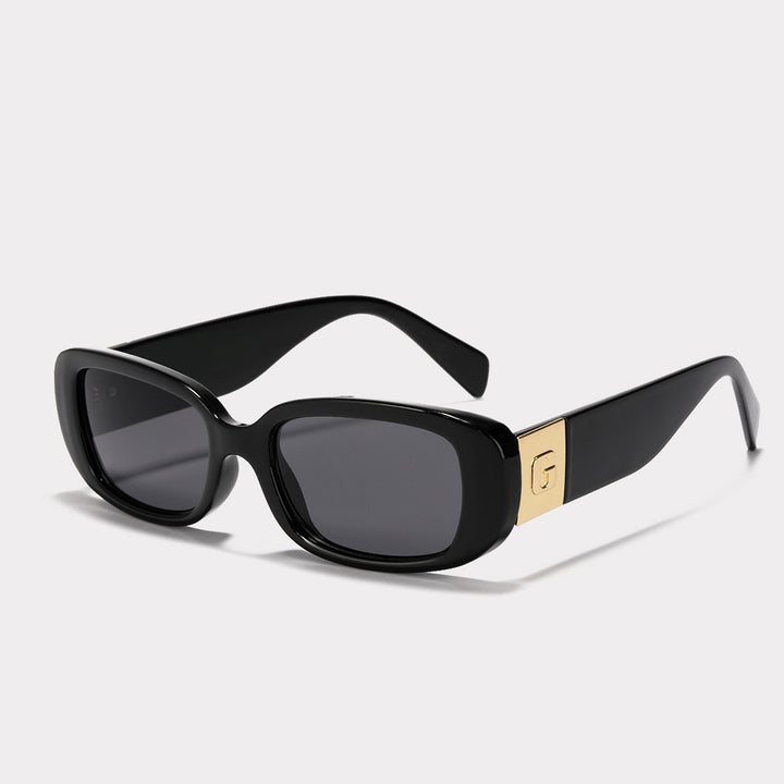 Dame moteriktig solbrille med luksuriøs acetatramme Luvikno