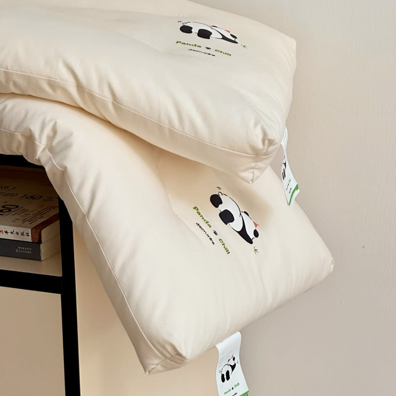 Damer Ergonomisk hodepute med lekent panda-motiv Luvikno