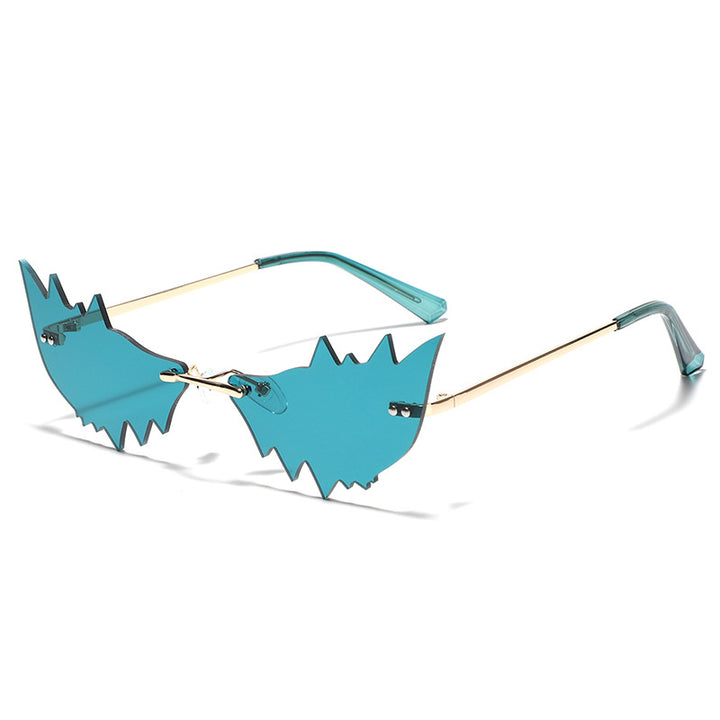 Dame Trendy kattedans solbriller med beskyttende UV-filter og original ramme Luvikno