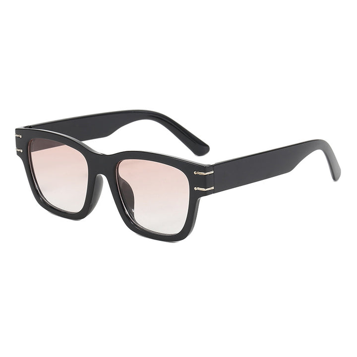 Dame moteriktig oversized solbrille med holdbar plastinnfatning Luvikno