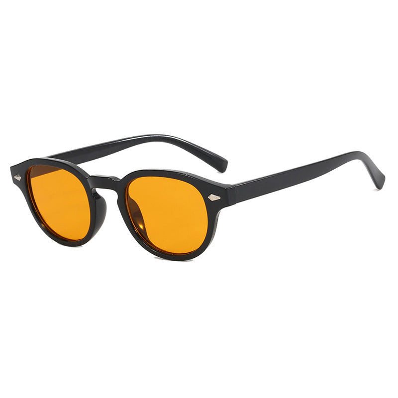 Dame rund solbrille med elegant design og UV-beskyttelse Luvikno