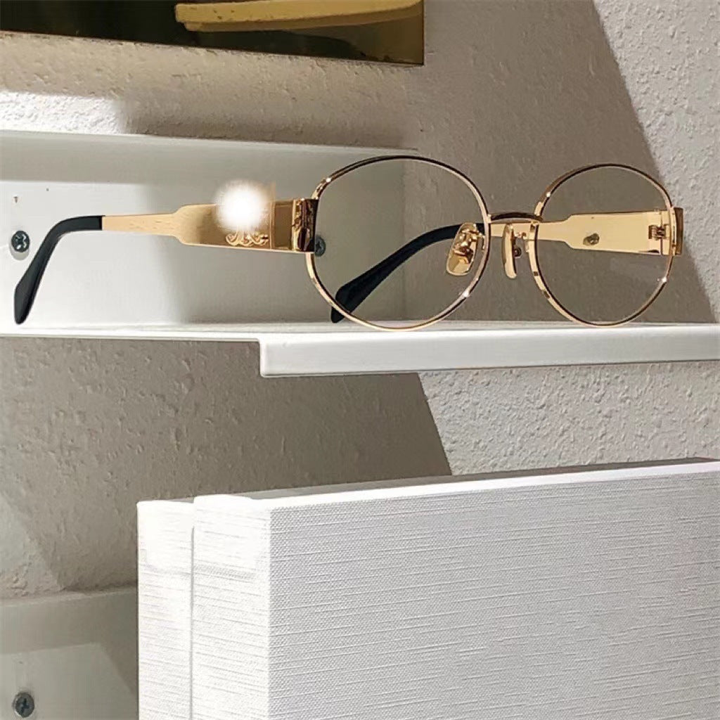 Dame eksklusiv ovalformet designer-solbrille Luvikno