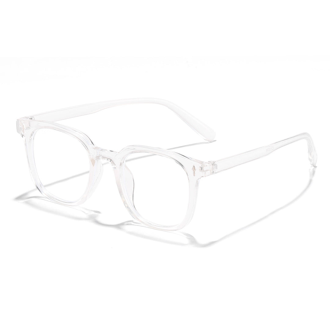Damer fashionable solbriller med transparent ramme og UV-beskyttelse Luvikno